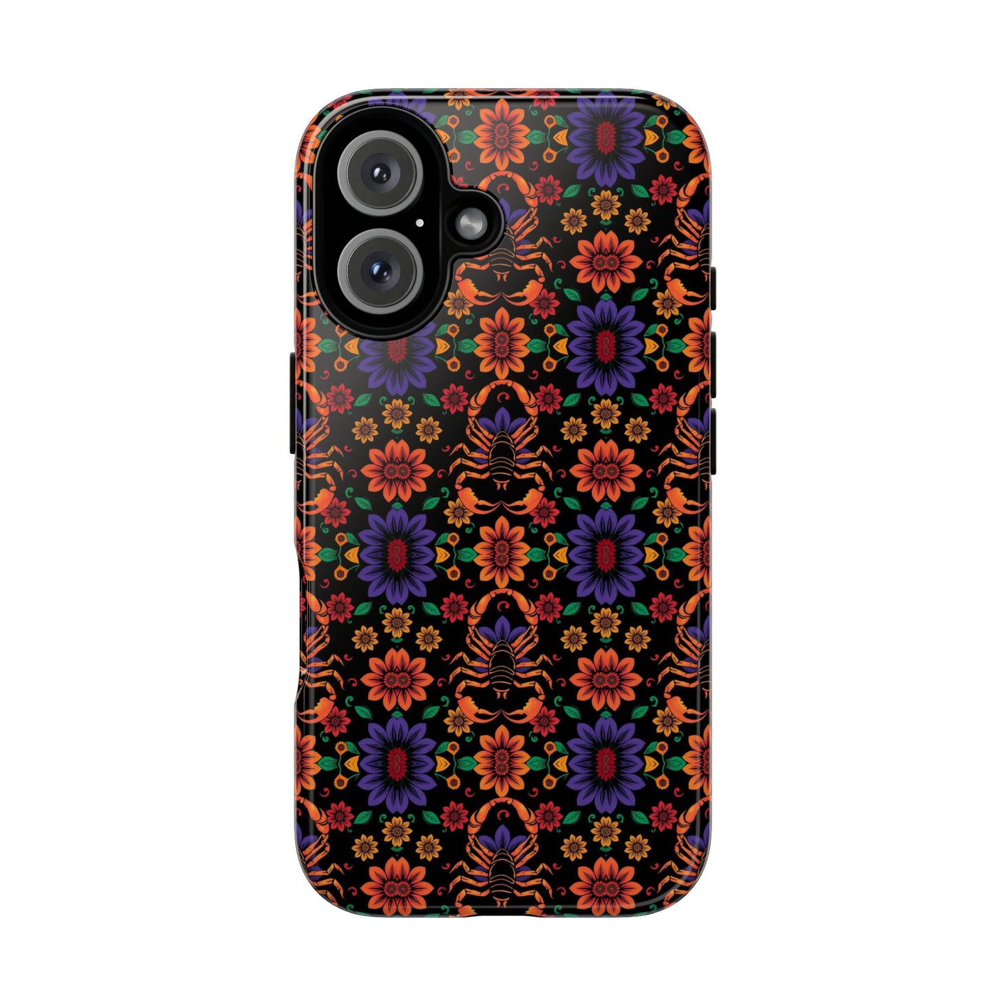 Tough Cases, Scorpio, Zodiac, Flower Pattern