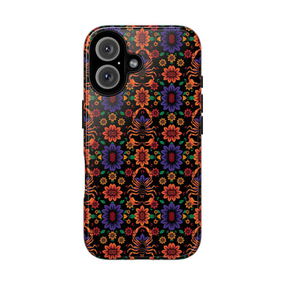 Tough Cases, Scorpio, Zodiac, Flower Pattern