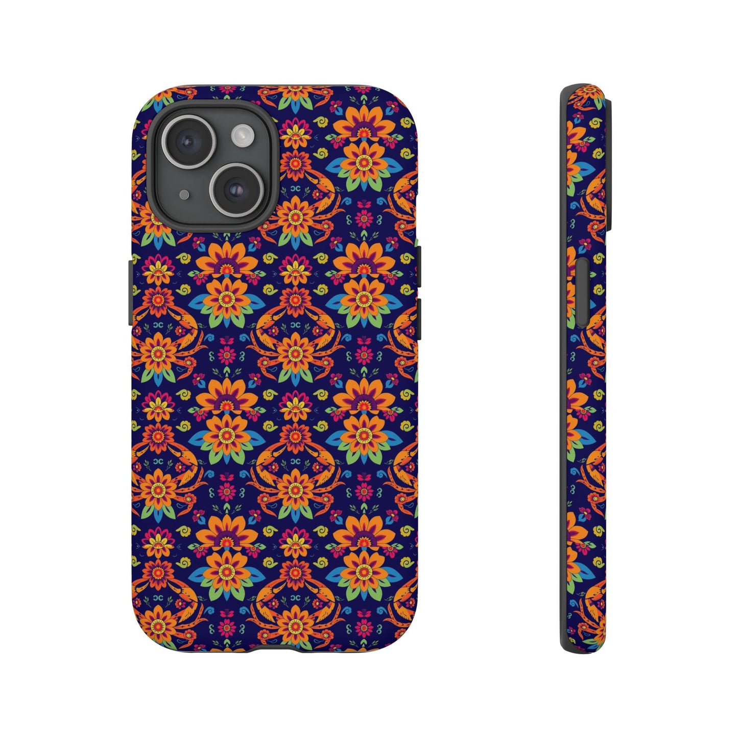 Tough Cases, Cancer, Zodiac, Flower Pattern