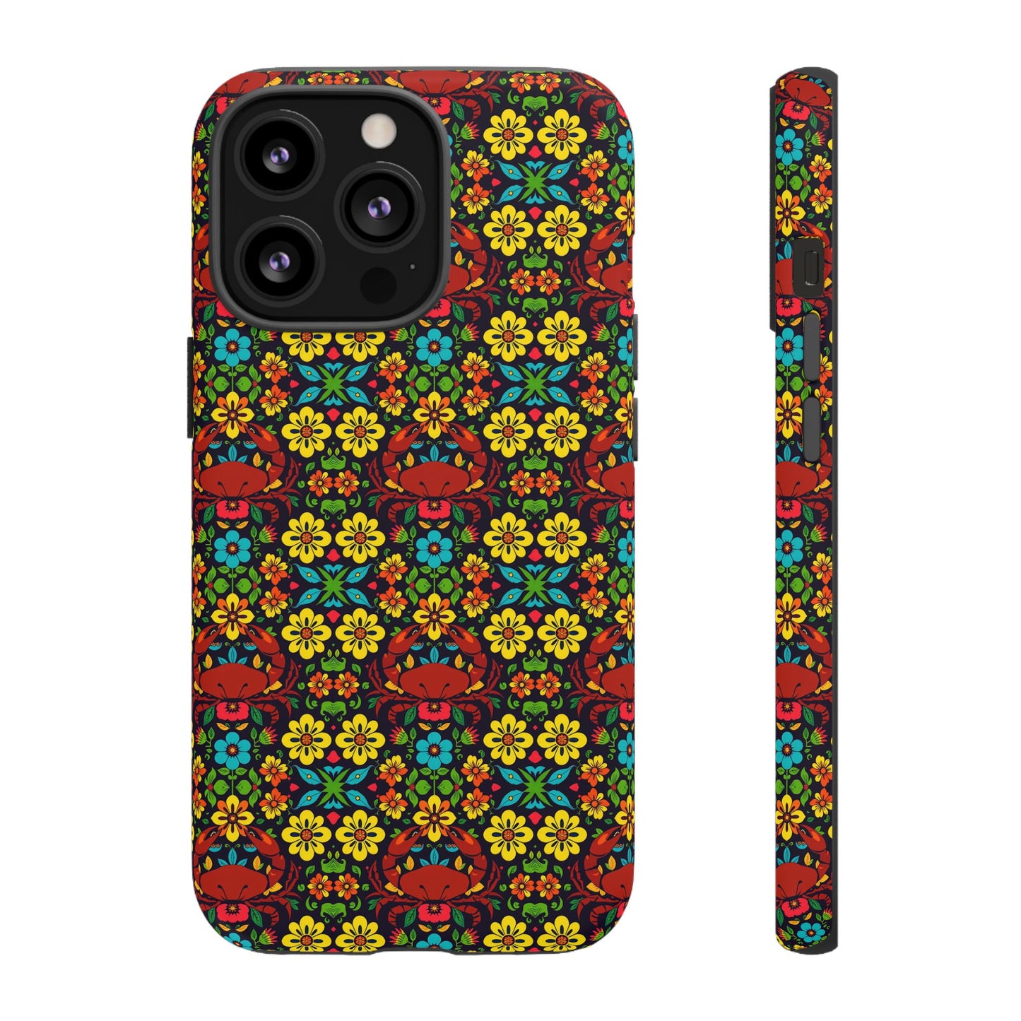 Tough Cases, Cancer, Zodiac v2, Flower Pattern