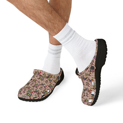 EVA Foam Rubber Shoes, (AOP), Taurus, Zodiac v1, Pattern