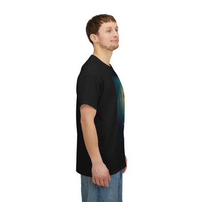 Unisex Heavy Cotton T-Shirt, Aquarius God 1, Zodiac Design