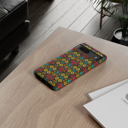 Tough Cases, Cancer, Zodiac v2, Flower Pattern