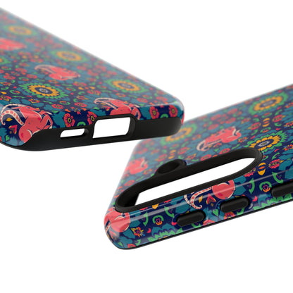 Tough Cases, Capricorn, Zodiac v1, Flower Pattern