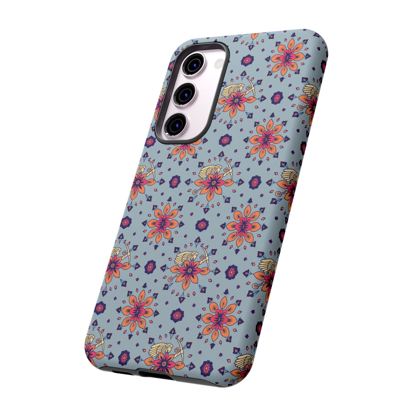 Tough Cases, Sagittarius, Zodiac v3, Flower Pattern