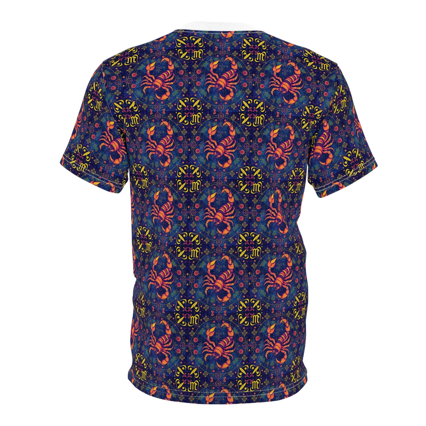 Unisex Cut & Sew T-Shirt, AOP, Scorpio, Zodiac v1, Pattern