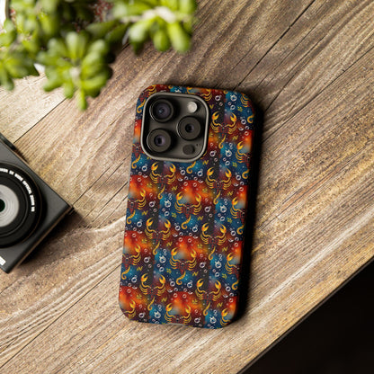 Tough Cases, Scorpio, Zodiac v2, Bubble Pattern