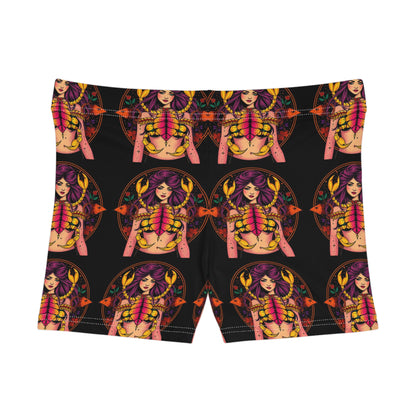 Women's Shorts, (AOP), Scorpio, Zodiac v1, Sexy Pattern