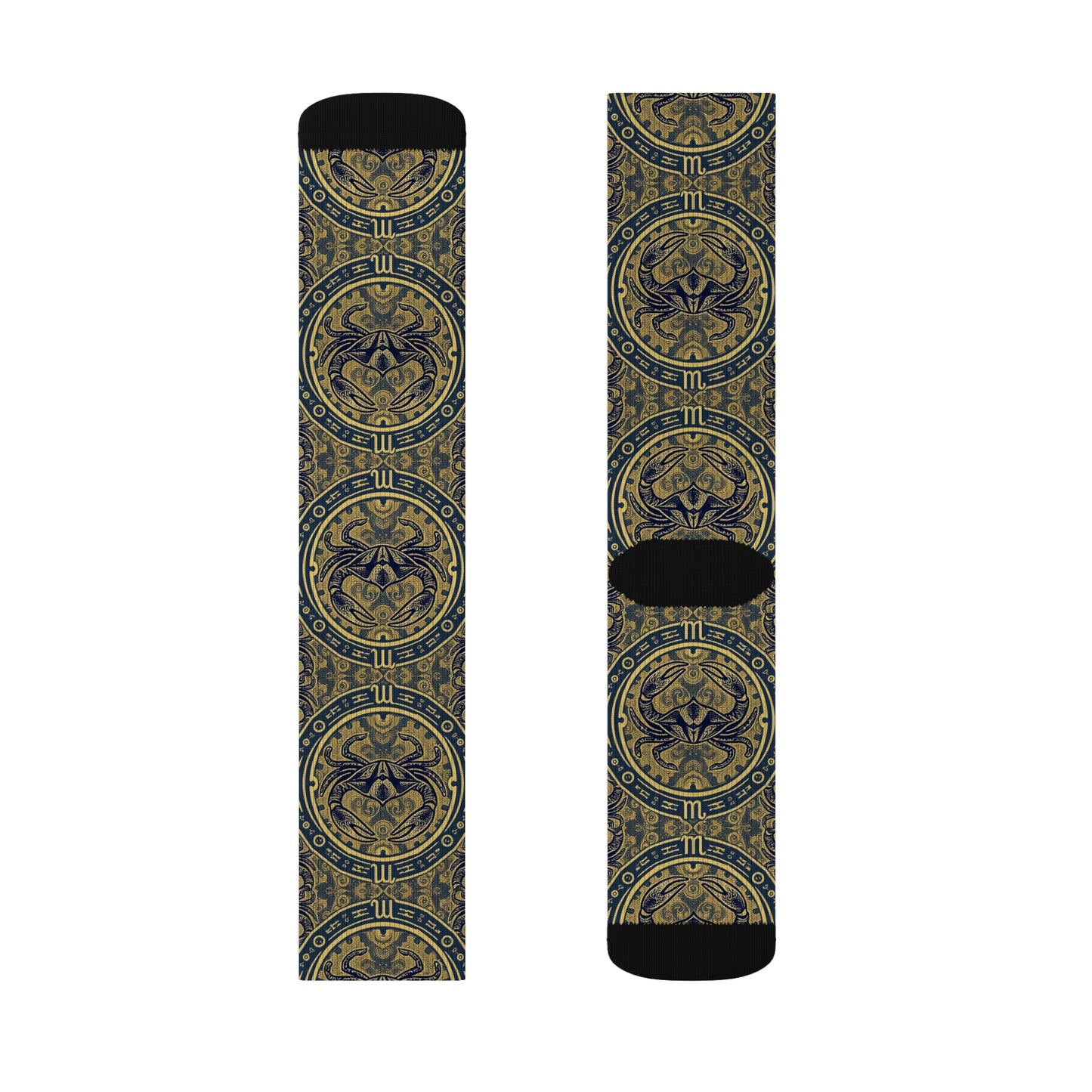 Sublimation Socks, Cancer, Zodiac, Pattern