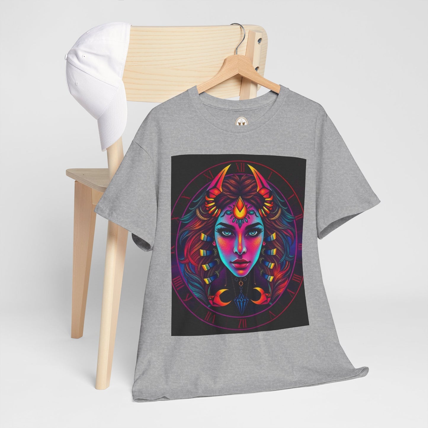 Unisex Heavy Cotton T-Shirt, Scorpio, Zodiac v4, Sexy Art