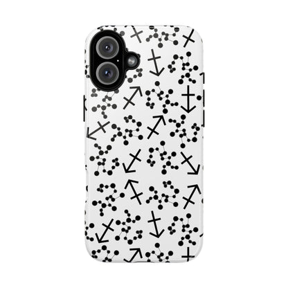 Tough Cases with the Sagittarius Zodiac sign for iPhone, Samsung Galaxy, and Google Pixel devices