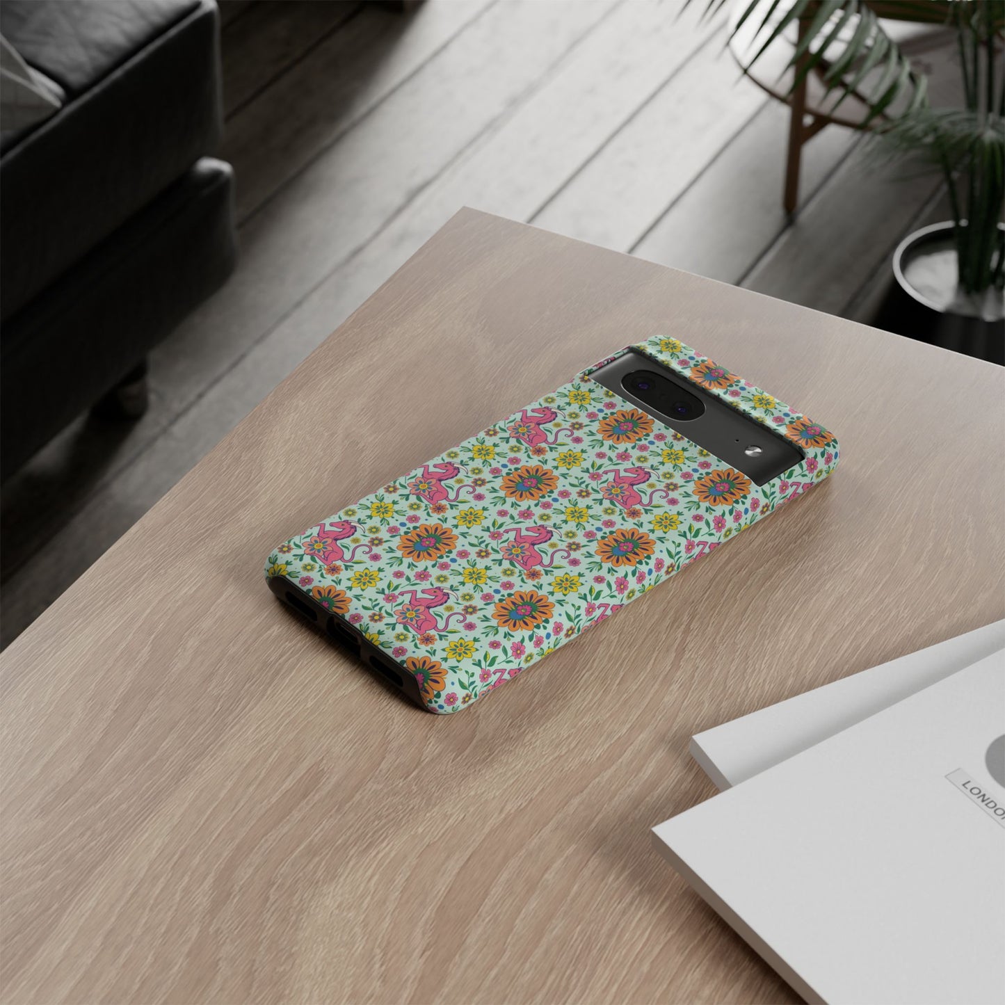 Tough Cases, Aquarius, Zodiac, Flower Pattern