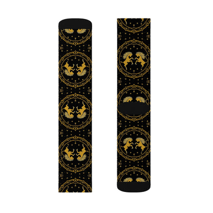 Sublimation Socks, Gemini, Zodiac, Pattern