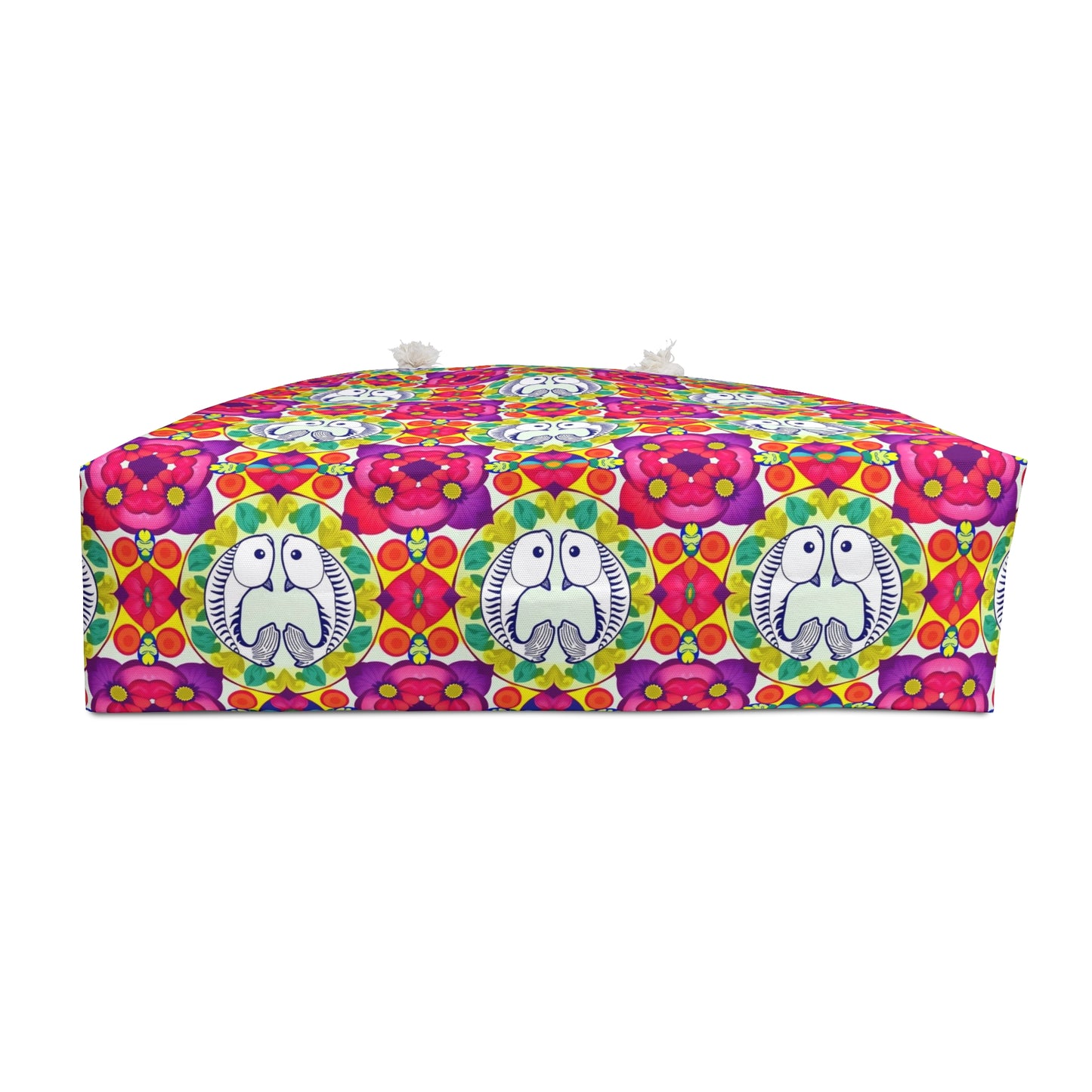 Weekender Bag, Pisces, Zodiac v2, Flower Pattern