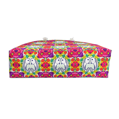 Weekender Bag, Pisces, Zodiac v2, Flower Pattern