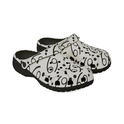 EVA Foam Rubber Shoes (AOP), Material 100% EVA, Cancer Zodiac Design