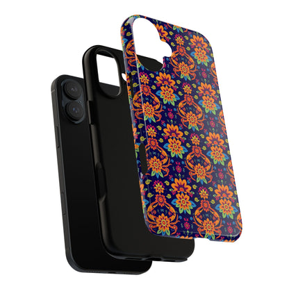 Tough Cases, Cancer, Zodiac, Flower Pattern