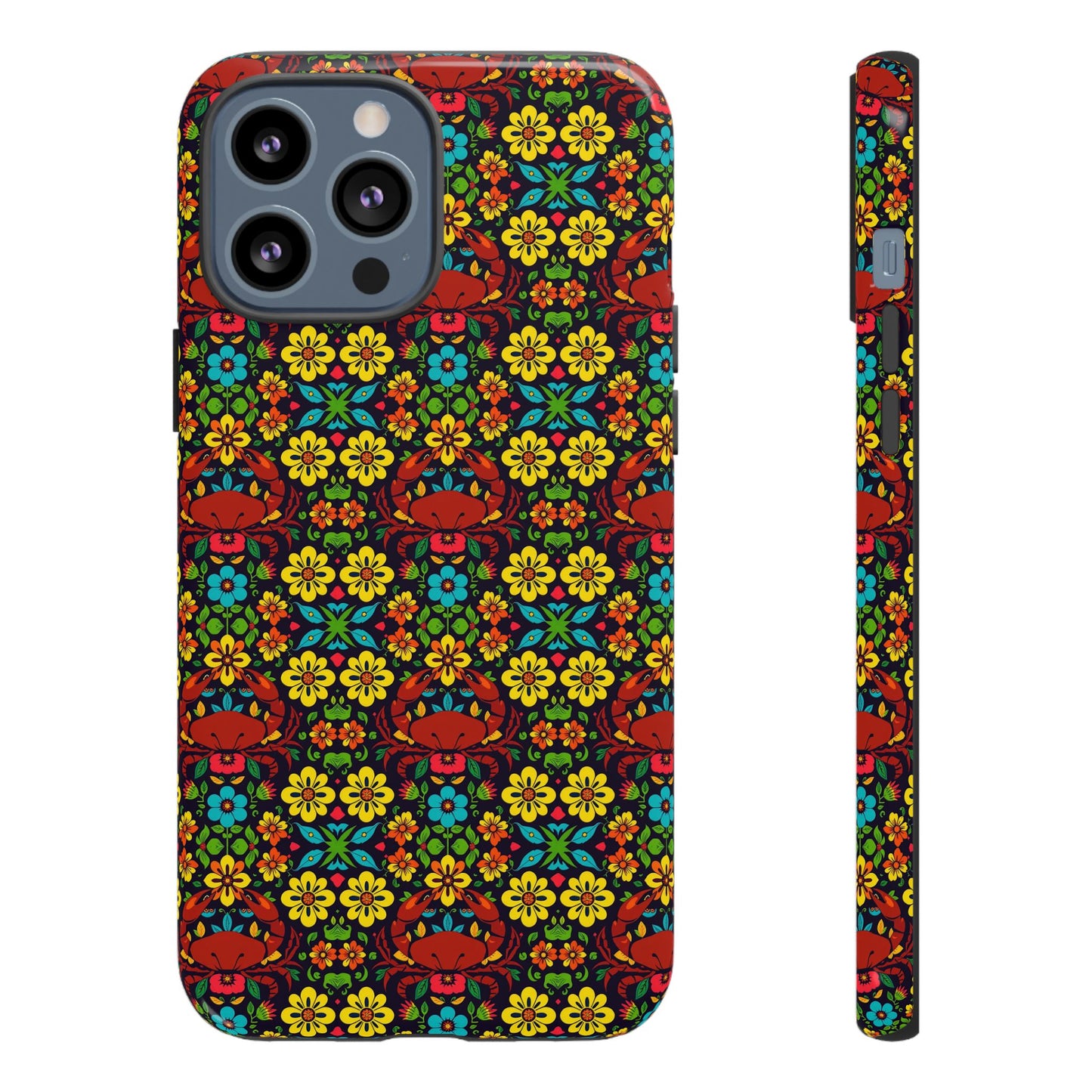 Tough Cases, Cancer, Zodiac v2, Flower Pattern