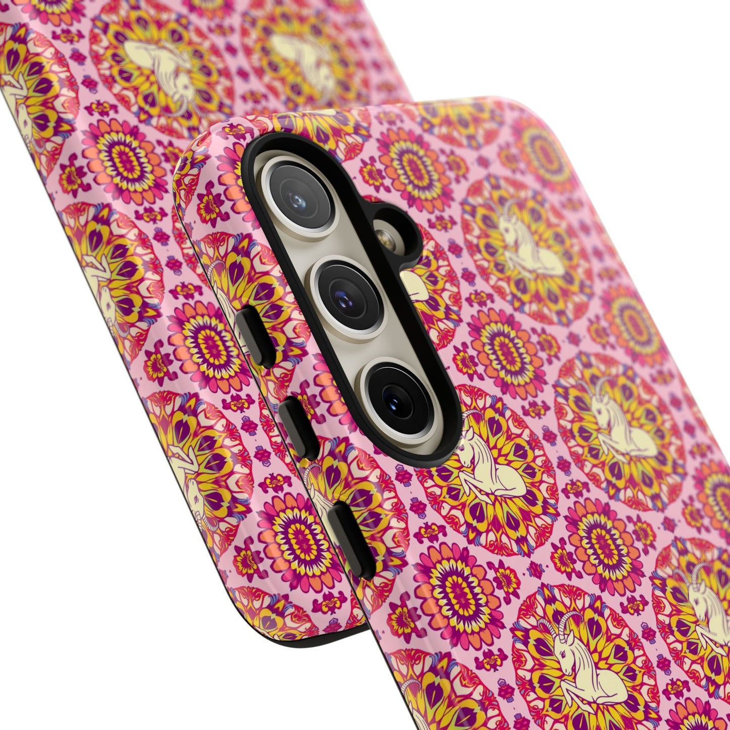 Tough Cases, Capricorn, Zodiac v4, Flower Pattern