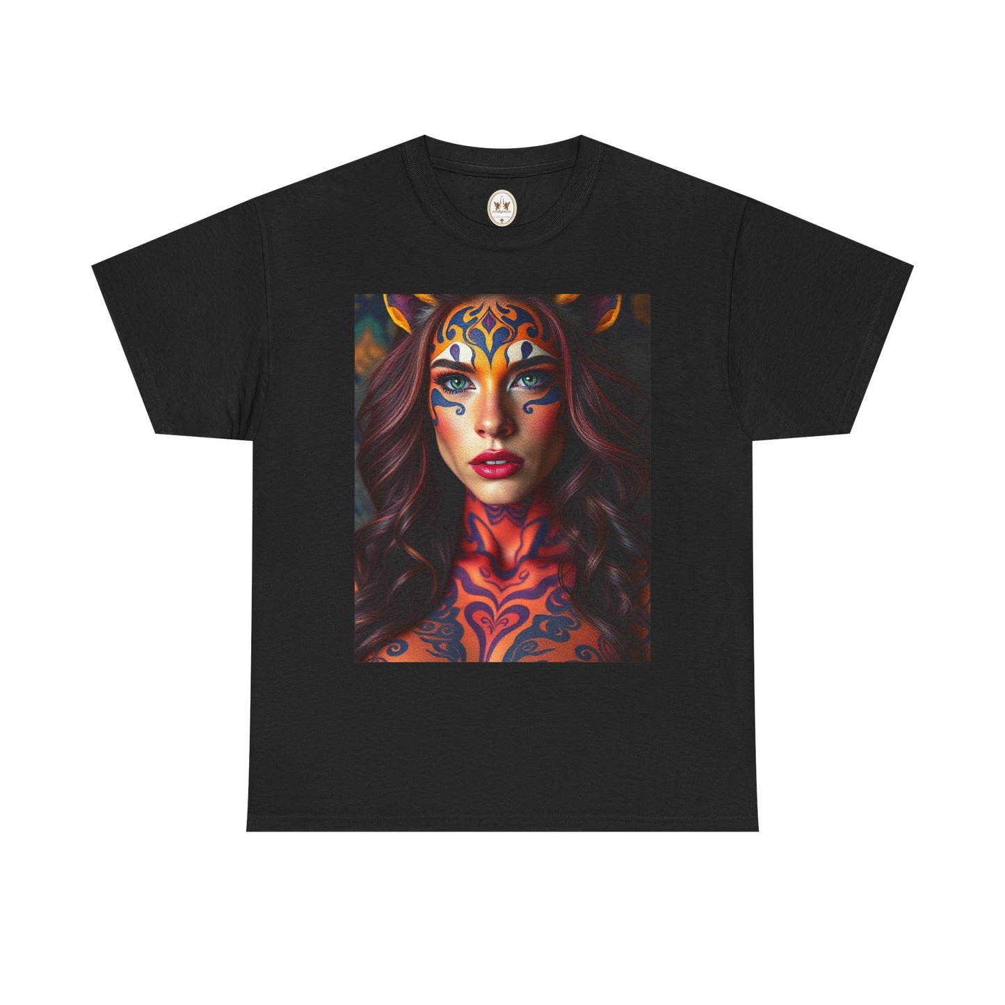 Unisex Heavy Cotton T-Shirt, Leo, Zodiac, Sexy Art