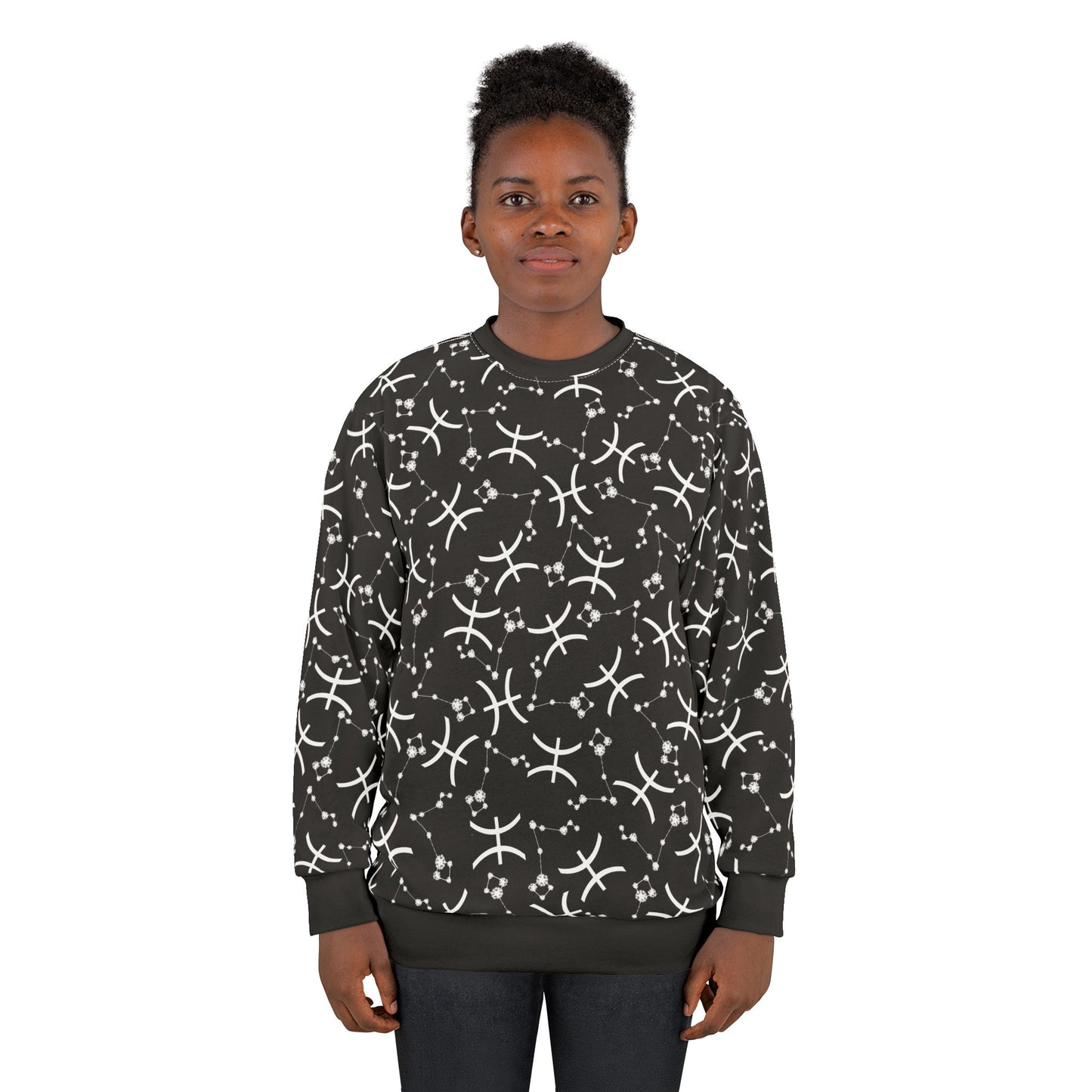Zodiac AOP Unisex Sweatshirt Pisces Zodiac Sign