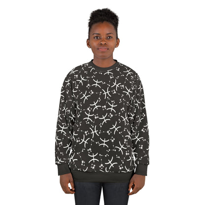 Zodiac AOP Unisex Sweatshirt Pisces Zodiac Sign