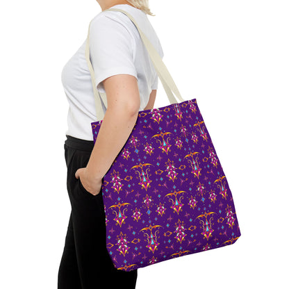 Tote Bag (AOP), Sagittarius, Zodiac, Jewel Pattern