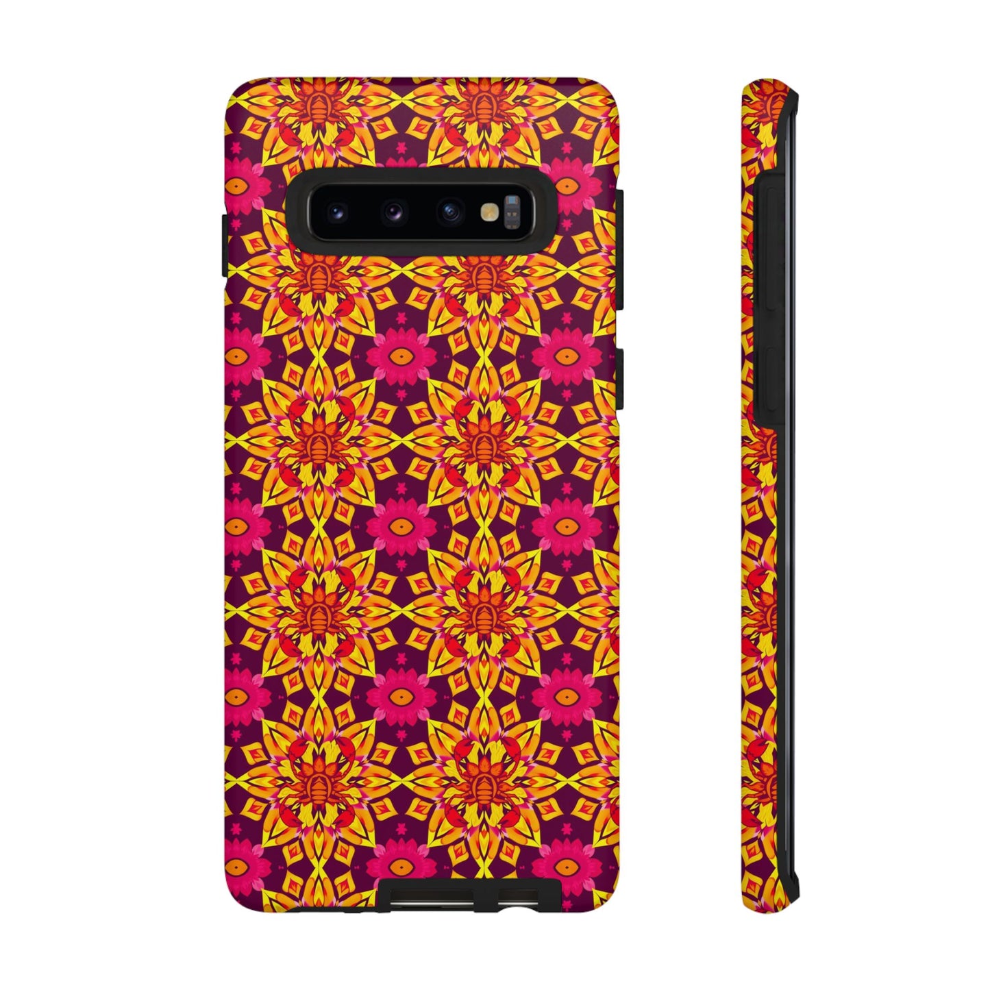 Tough Cases, Scorpio, Zodiac v1, Flower Pattern
