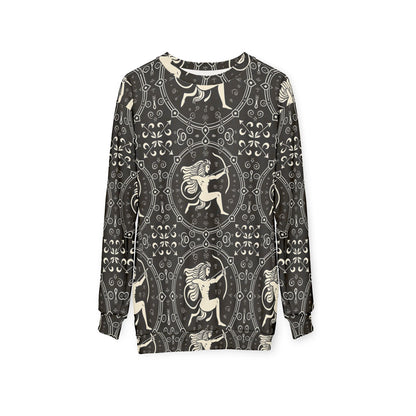 Unisex Sweatshirt, Zodiac Design, Pattern, Sagittarius, AOP