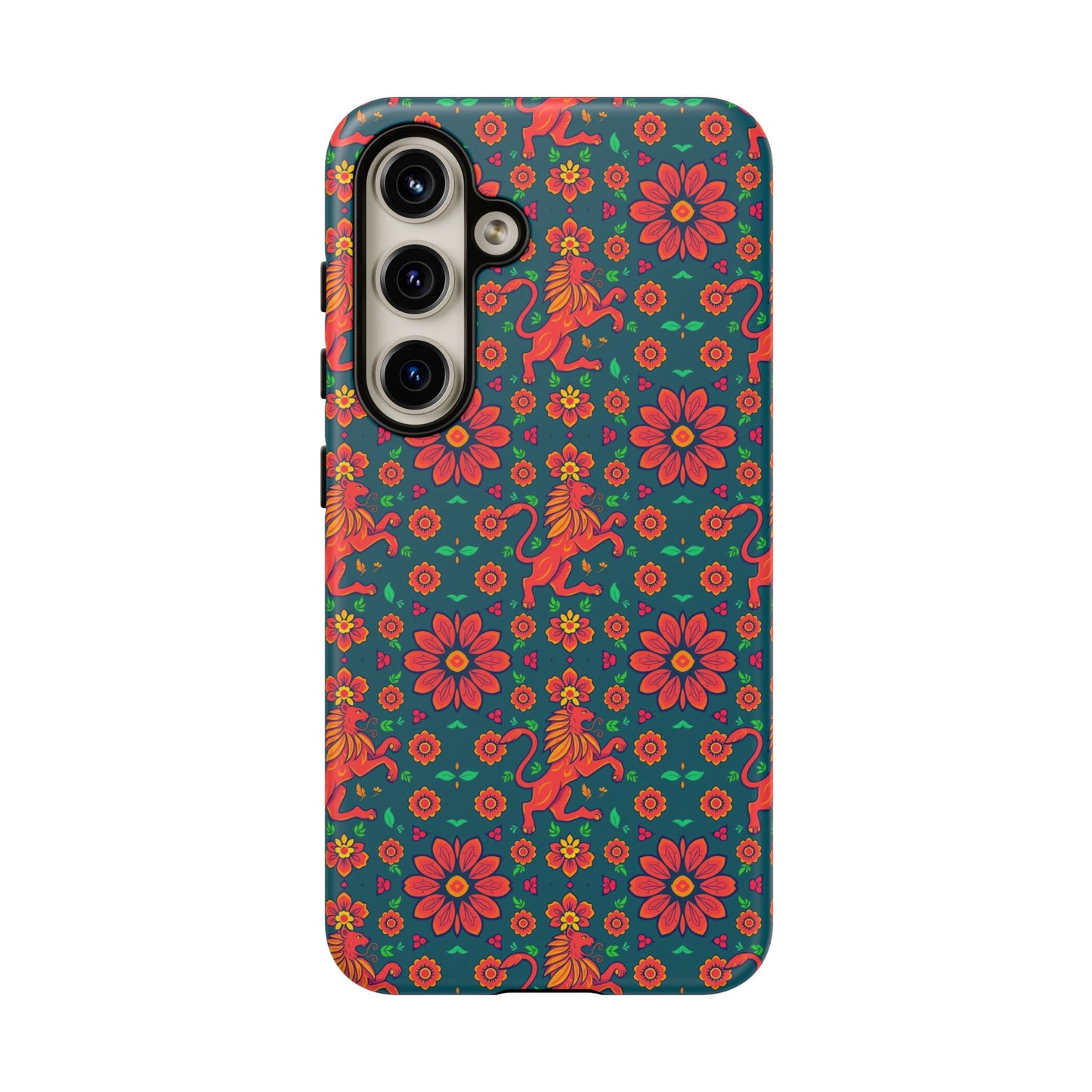 Tough Cases, Leo, Zodiac v2, Flower Pattern