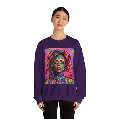 Unisex Heavy Blend™ Crewneck Sweatshirt, Cancer, Zodiac, Sexy Pattern