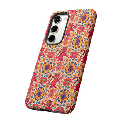 Tough Cases, Leo, Zodiac v1, Flower Pattern