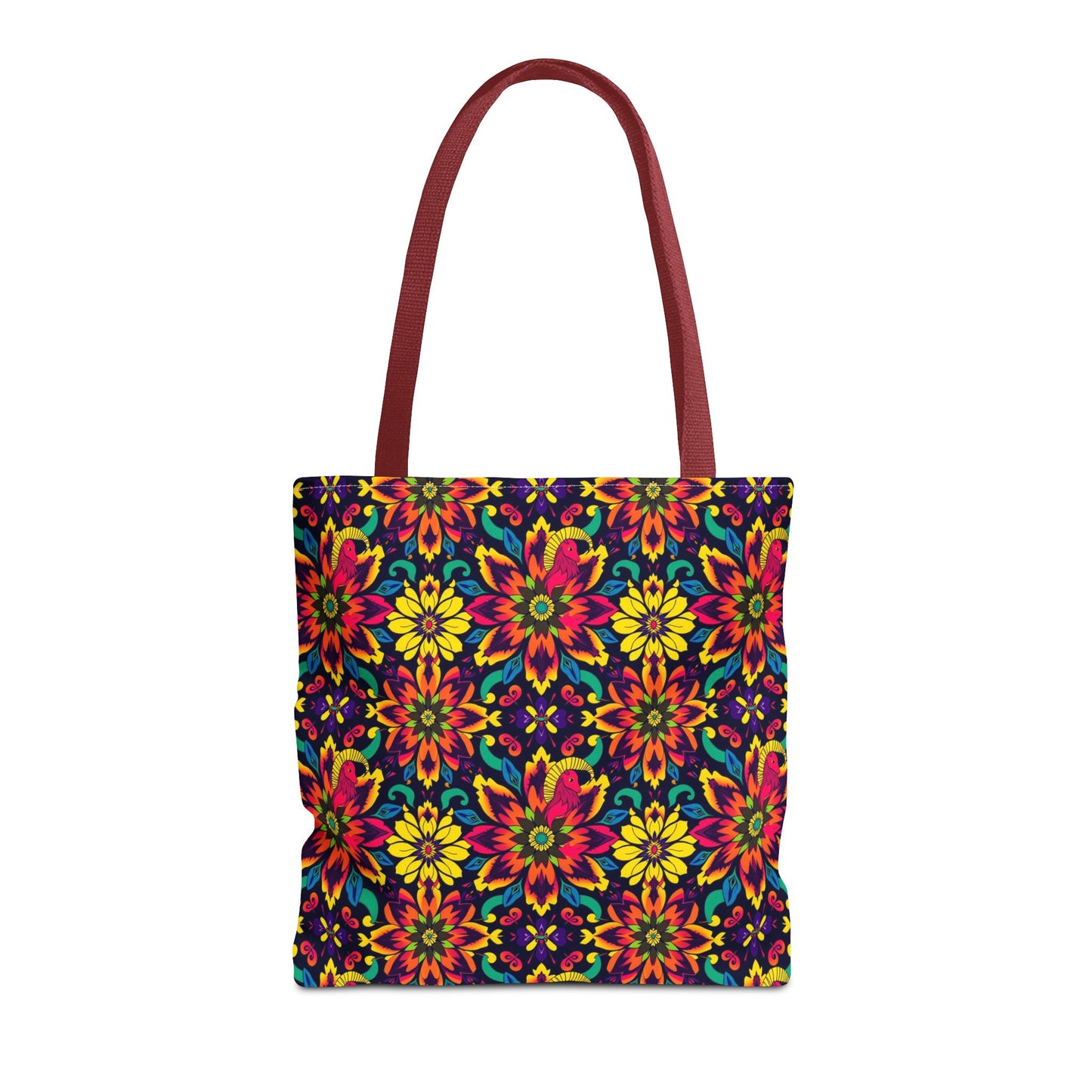 Tote Bag, (AOP), Capricorn, Zodiac, Flower Pattern