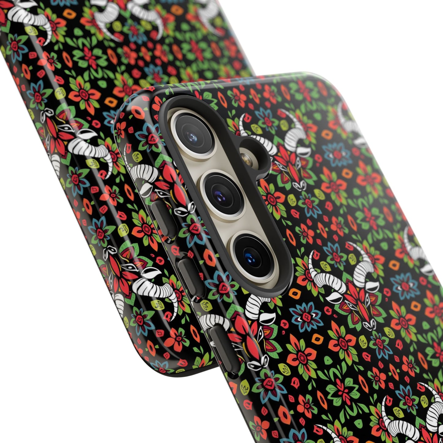 Tough Cases, Taurus, Zodiac v2, Flower Pattern