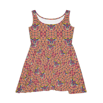 Women's Skater Dress, AOP, Zodiac, Taurus, Pattern