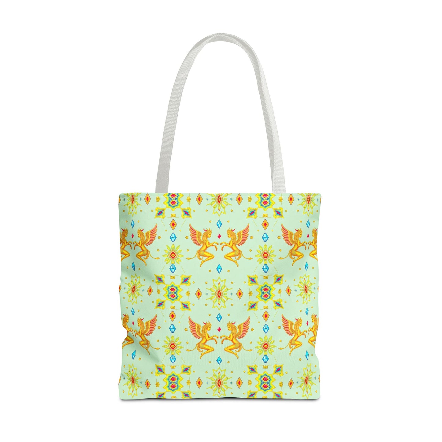 Tote Bag (AOP), Gemini, Zodiac v1, Jewel Pattern