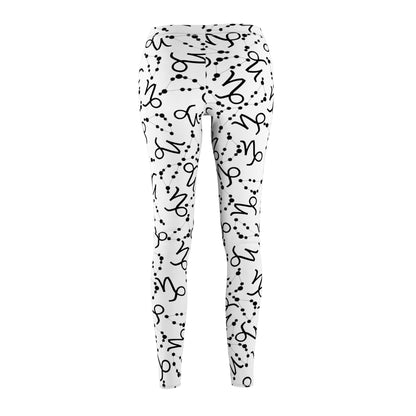 Women's Zodiac Cut & Sew Casual Leggings Capricorn Zodiac sign
