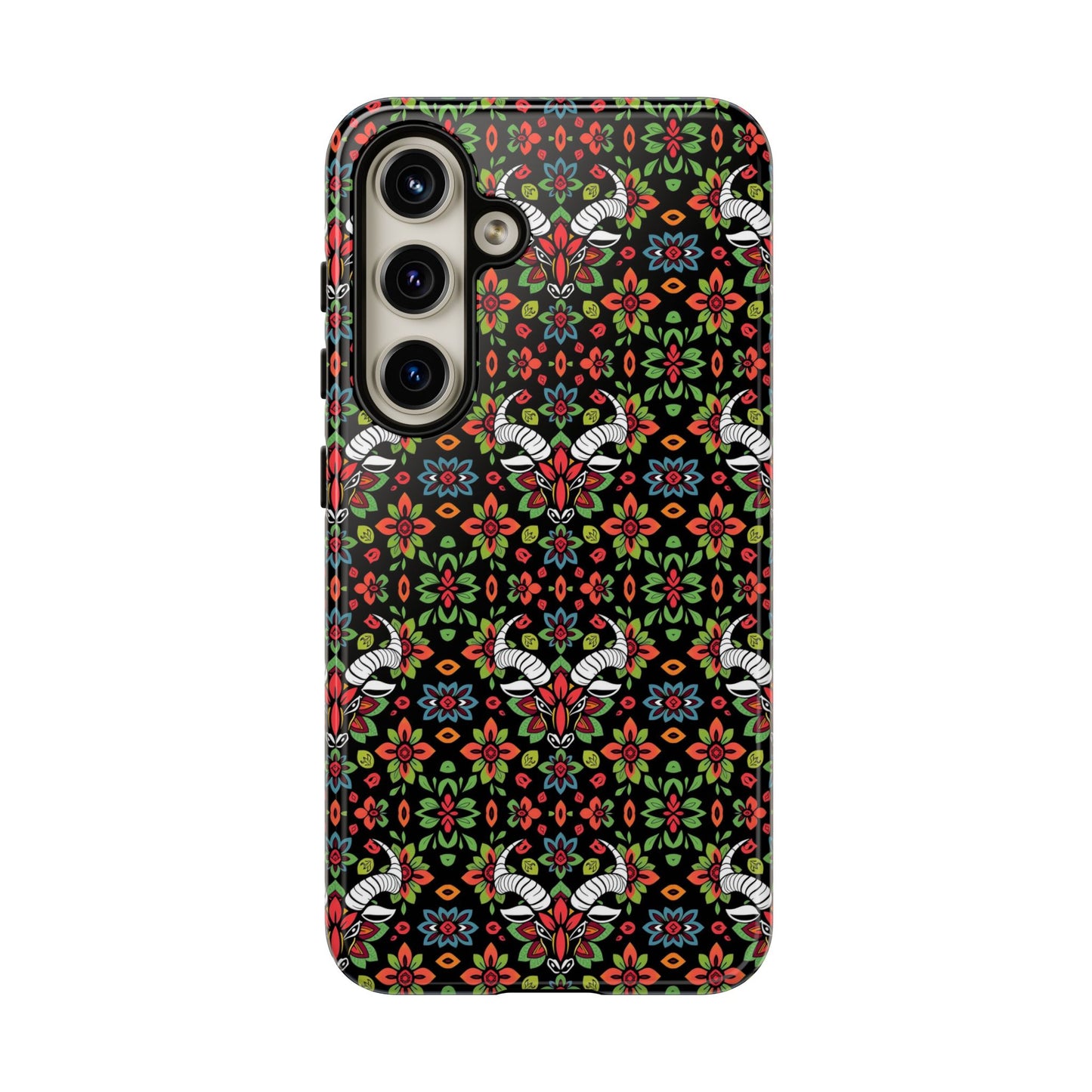 Tough Cases, Taurus, Zodiac v2, Flower Pattern