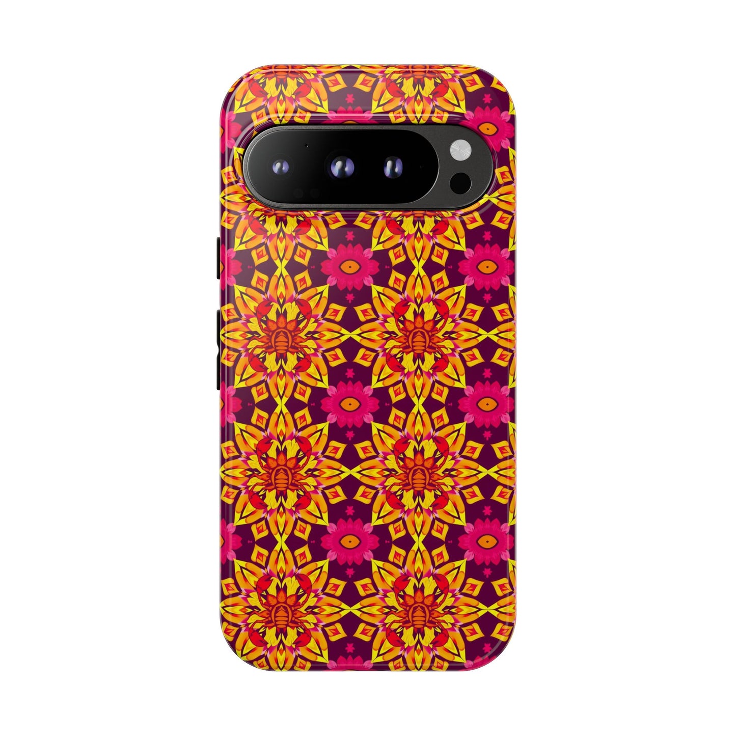 Tough Cases, Scorpio, Zodiac v1, Flower Pattern