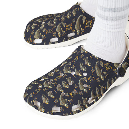 EVA Foam Rubber Shoes, (AOP), Pisces, Zodiac, Pattern