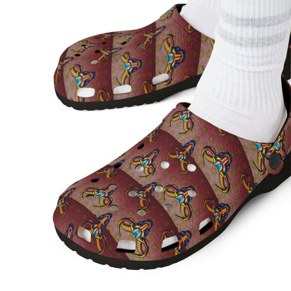 EVA Foam Rubber Shoes, (AOP), Taurus, Zodiac, Pattern