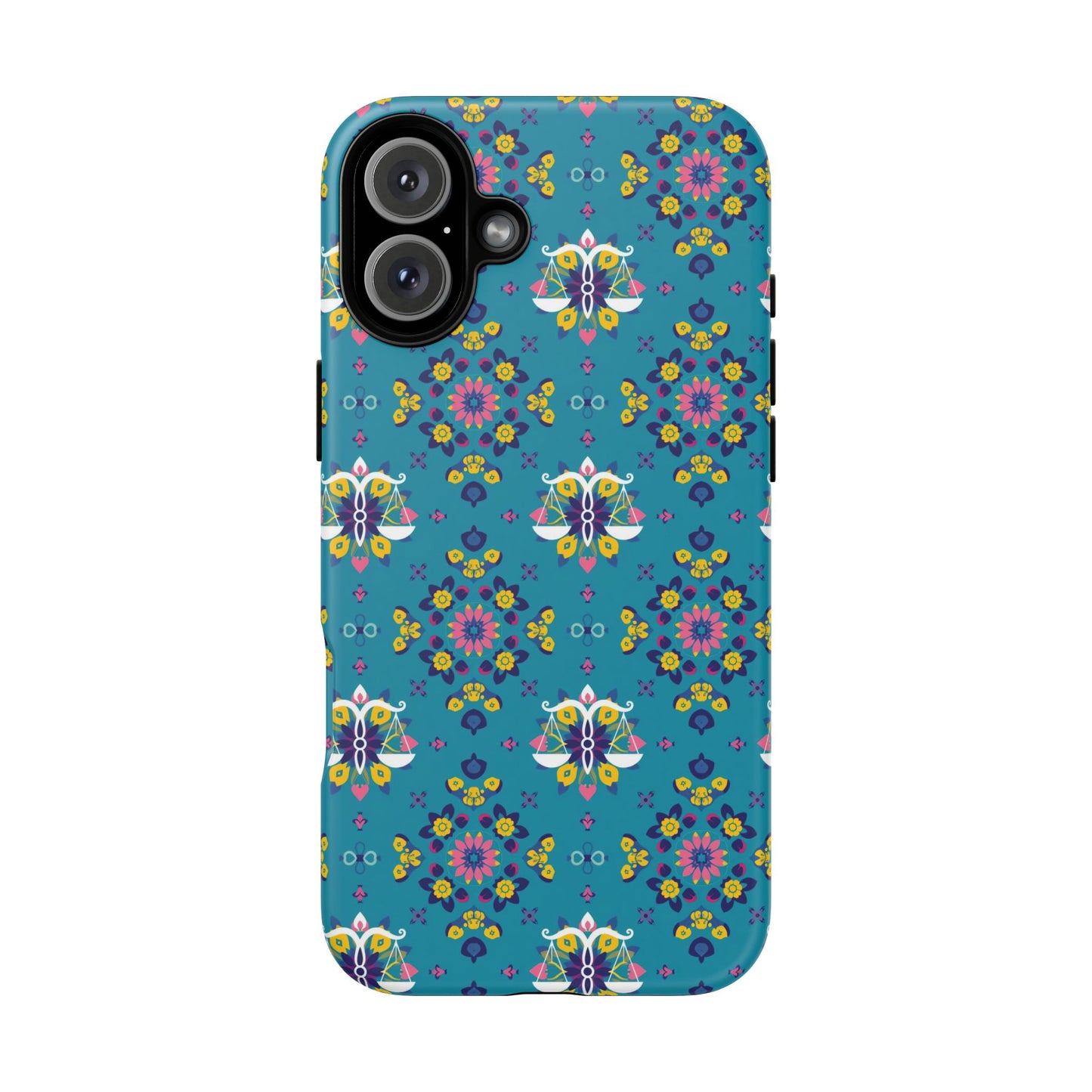Tough Cases, Libra, Zodiac v2, Flower Pattern