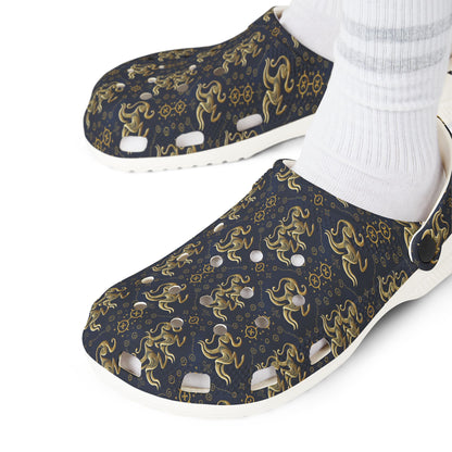 EVA Foam Rubber Shoes, (AOP), Aquarius, Zodiac v1, Pattern