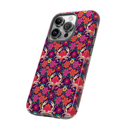 Tough Cases, Cancer, Zodiac v1, Flower Pattern