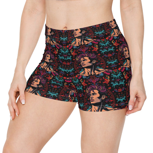 Women's Shorts, (AOP), Virgo, Zodiac v1, Sexy Pattern