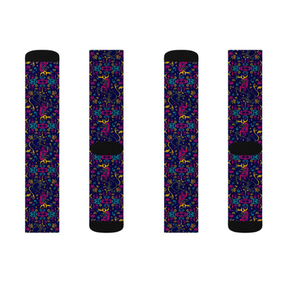 Sublimation Socks, Aquarius, Zodiac v3, Pattern