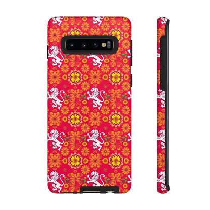 Tough Cases, Leo, Zodiac v4, Flower Pattern