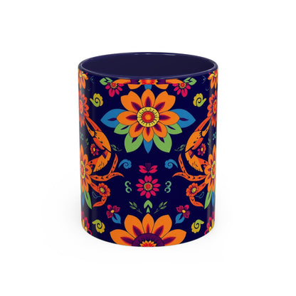 Accent Coffee Mug, Cancer, Zodiac, Flower Pattern, (11, 15oz)