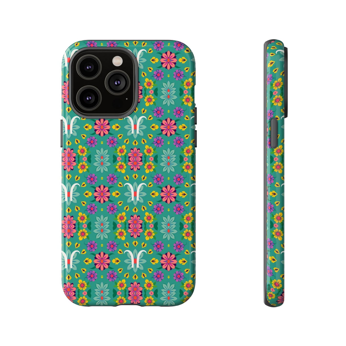 Tough Cases, Aquarius, Zodiac v4, Flower Pattern