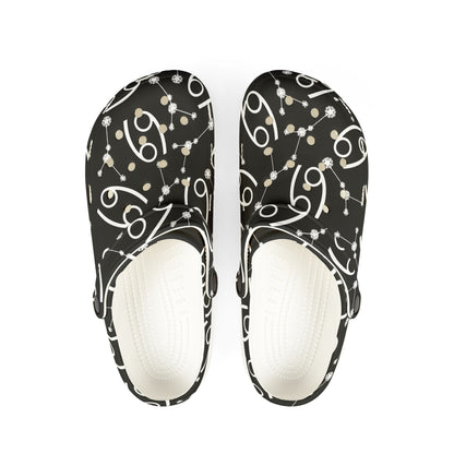 EVA Foam Rubber Shoes (AOP), Material 100% EVA, Cancer Zodiac Design